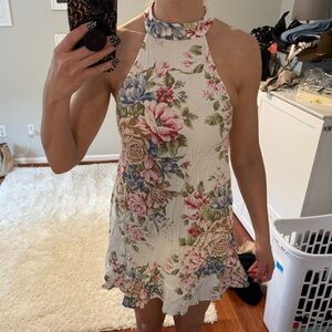 Auguste The Label Floral Halter Neck Dress